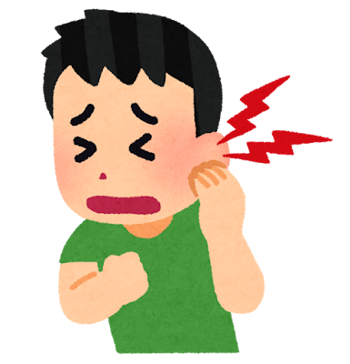 中耳炎の男性